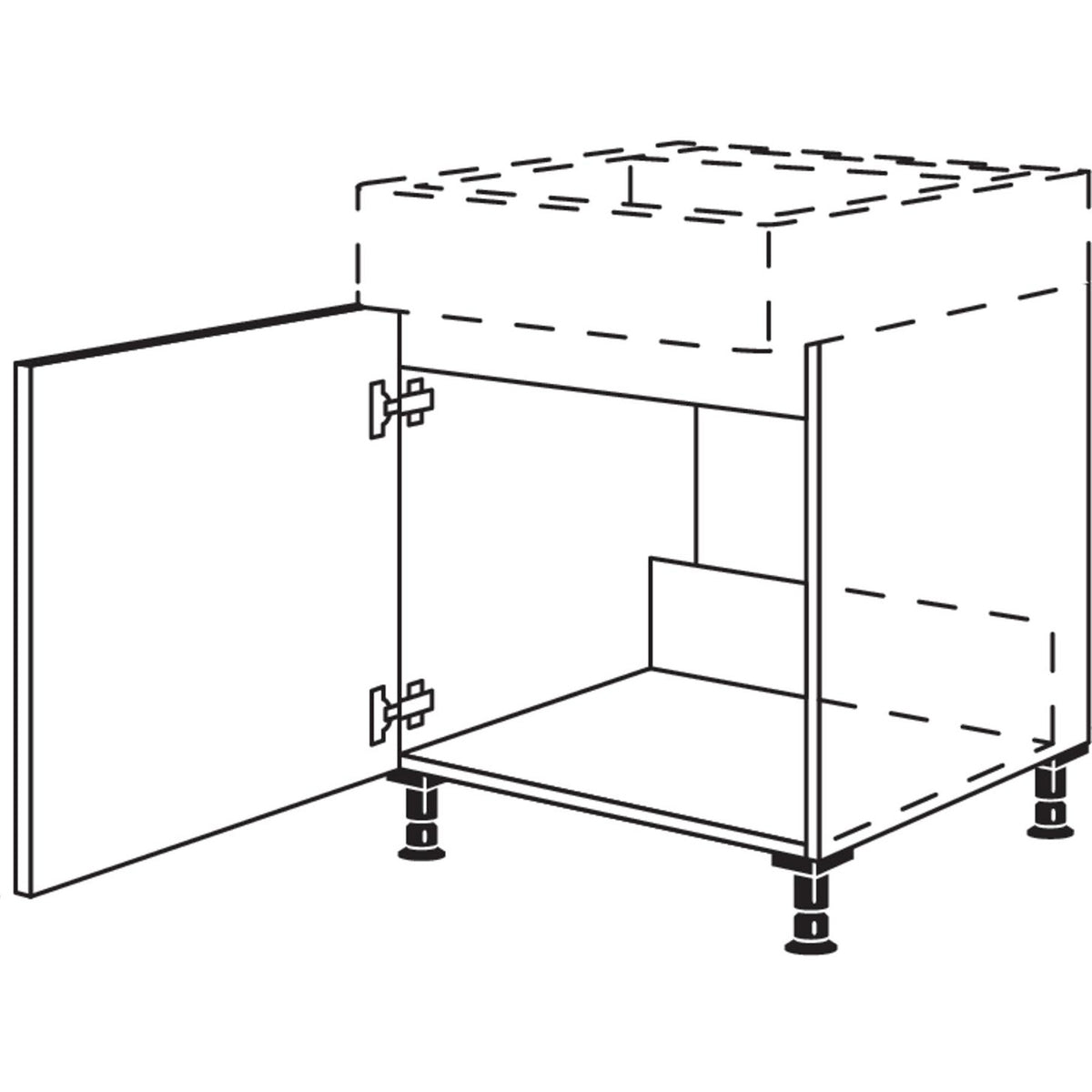 nobilia XL-Spuelenschrank SPUST60-X 35210