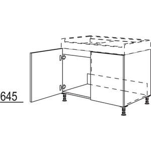 Nobilia XL-Spuelenschrank SPUST90-X 35201