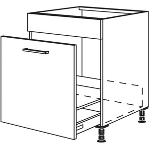 Nobilia XL-Spuelenschrank fuer bauseitige Wertstoffbehaelter-Systeme SPUA-BW60-X 37286