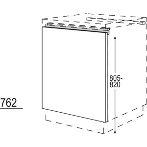 Nobilia XL-Türfront für vollintegrierte Kühlgeräte und Waschautomaten NKWSB60-X 54865