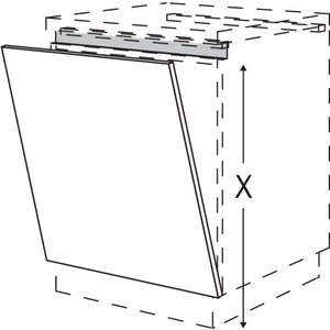 Nobilia XL-Tuerfront fuer vollintegrierte Unterbaugeraete NGSB45-X 54820