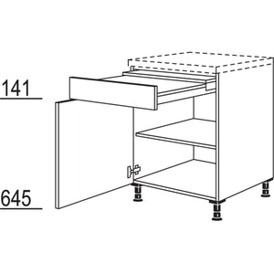 Nobilia XL-Unterschrank Ausziehtisch UT50-X 37121