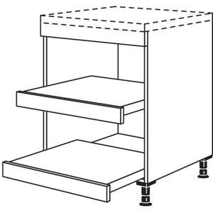 Nobilia XL-Unterschrank Landhaus mit Tablarauszuegen UTAL90-X 37490