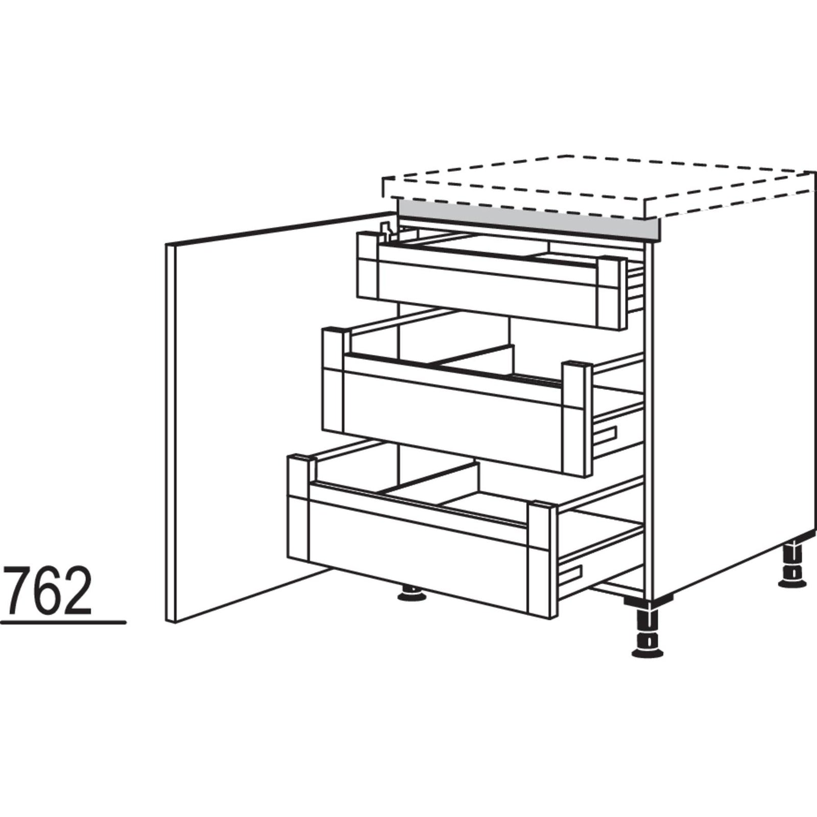 Nobilia XL-Unterschrank NUI2AI50-X 57033