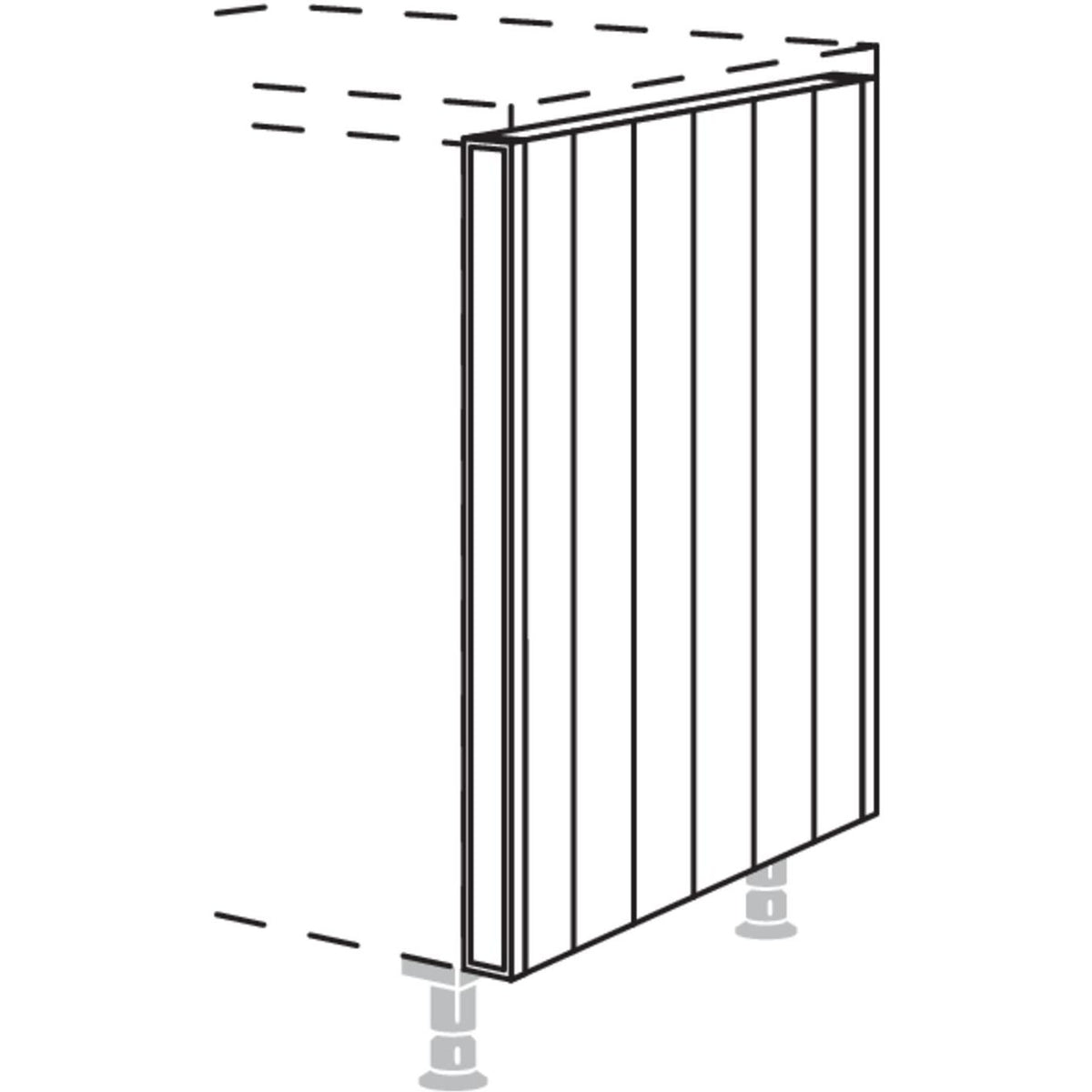 Nobilia XL-Unterschrank-Pilaster fuer Raumplanung UPIHR117-X 5706