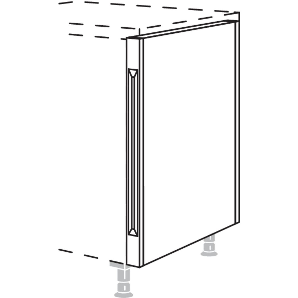 Nobilia XL-Unterschrank-Pilaster fuer Raumplanung UPIHR117-X 5706