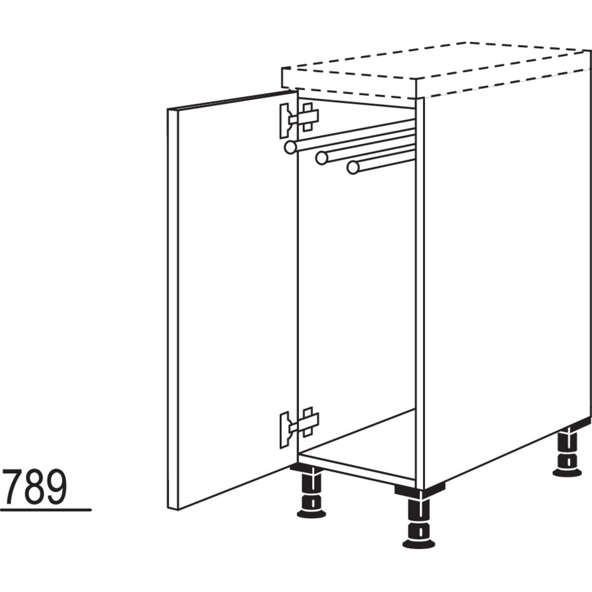 Nobilia XL-Unterschrank UDHT20-X 37002