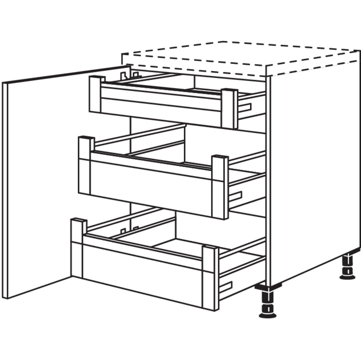 Nobilia XL-Unterschrank UDI2A60-X 37049