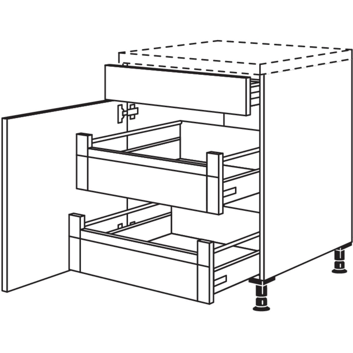 Nobilia XL-Unterschrank UI50-X 37055