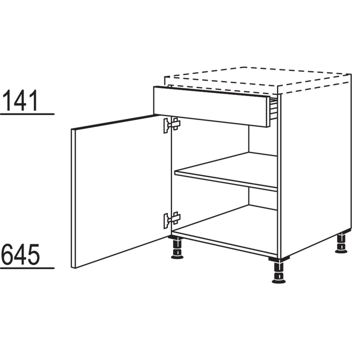 Nobilia XL-Unterschrank US45-X 37077