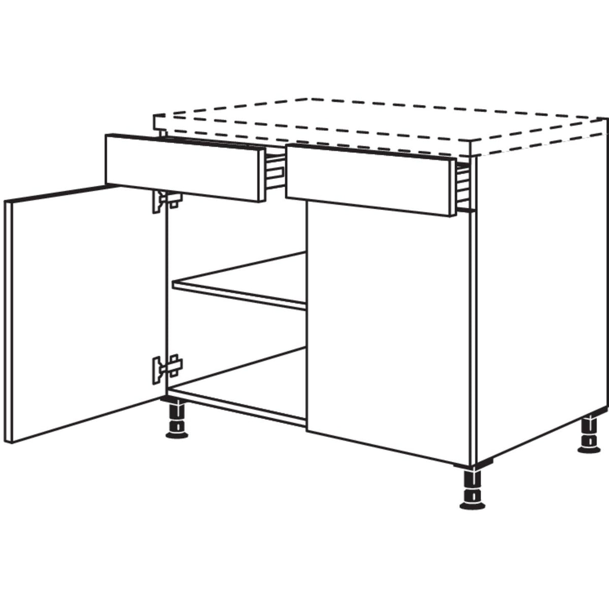Nobilia XL-Unterschrank US80-X 37064
