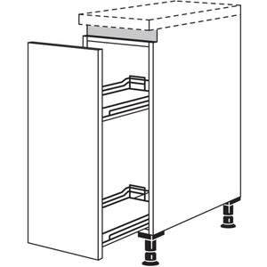 Nobilia XL-Unterschrank mit Apothekerauszug Junior NUAJ30-X 56129
