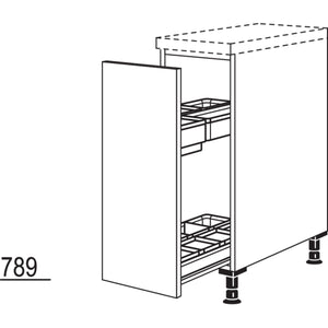 Nobilia XL-Unterschrank mit Apothekerauszug Junior UAJOD30-X 37140
