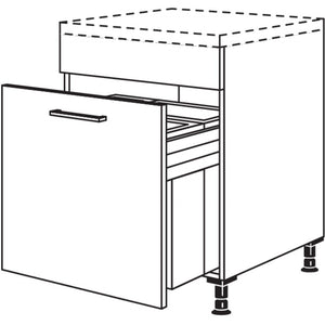 Nobilia XL-Unterschrank mit Muelltrennsystem Euro-Cargo UASL-EC60-X 31473