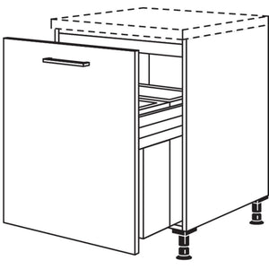 Nobilia XL-Unterschrank mit Muelltrennsystem Euro-Cargo UDASL-EC60-X 35473