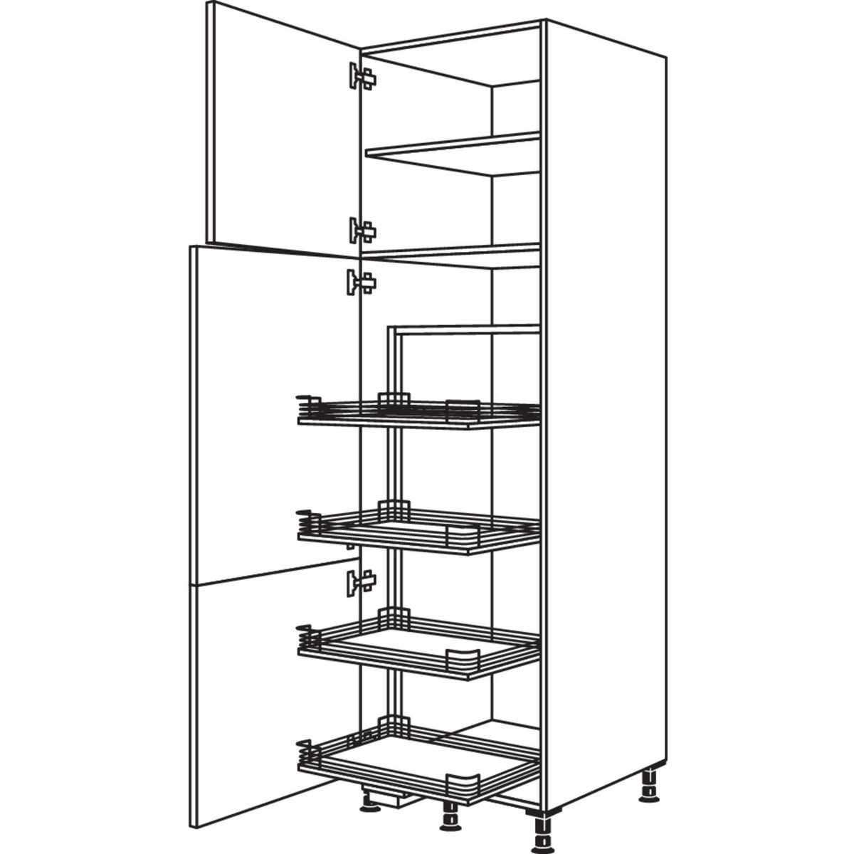 Nobilia XL-Vorratsschrank Cargo HC60-3X 51256