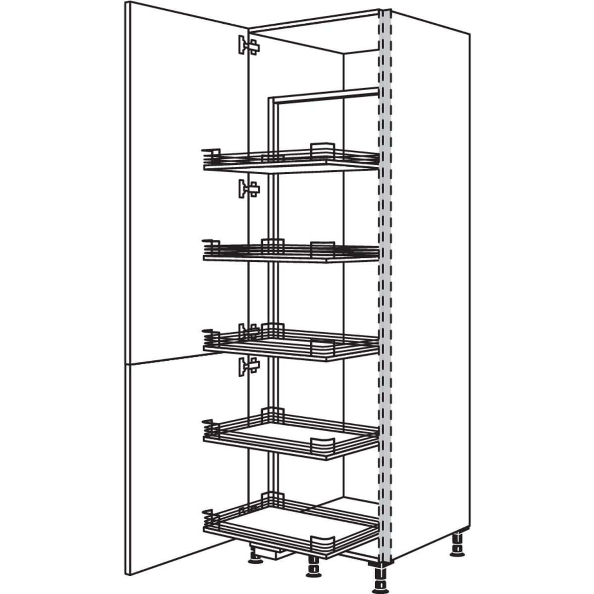 Nobilia XL-Vorratsschrank Cargo NHSC60-2X 45922