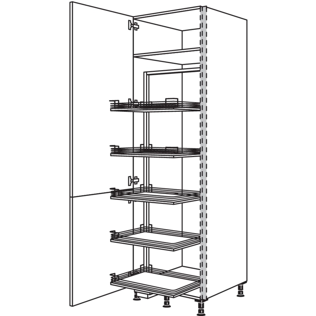 Nobilia XL-Vorratsschrank Cargo NHSC60-3X 56922