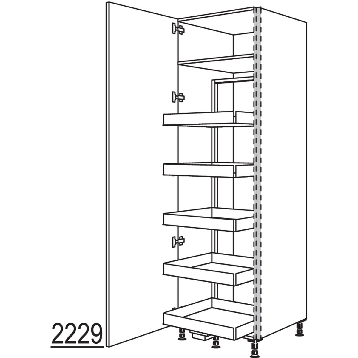 nobilia XL-Vorratsschrank Cargo NHSCF60-3X 56944