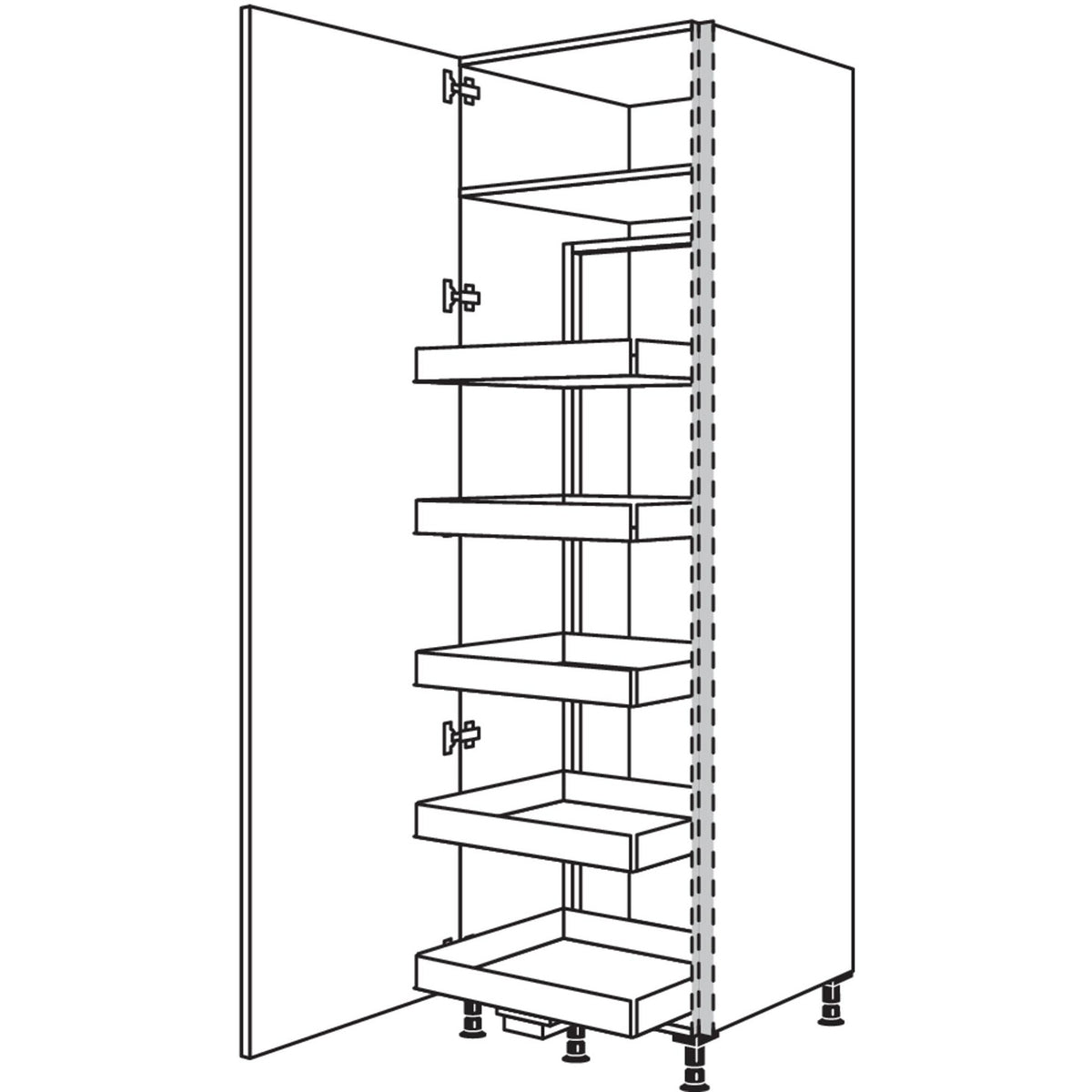 nobilia XL-Vorratsschrank Cargo NHSCF60-3X 56944