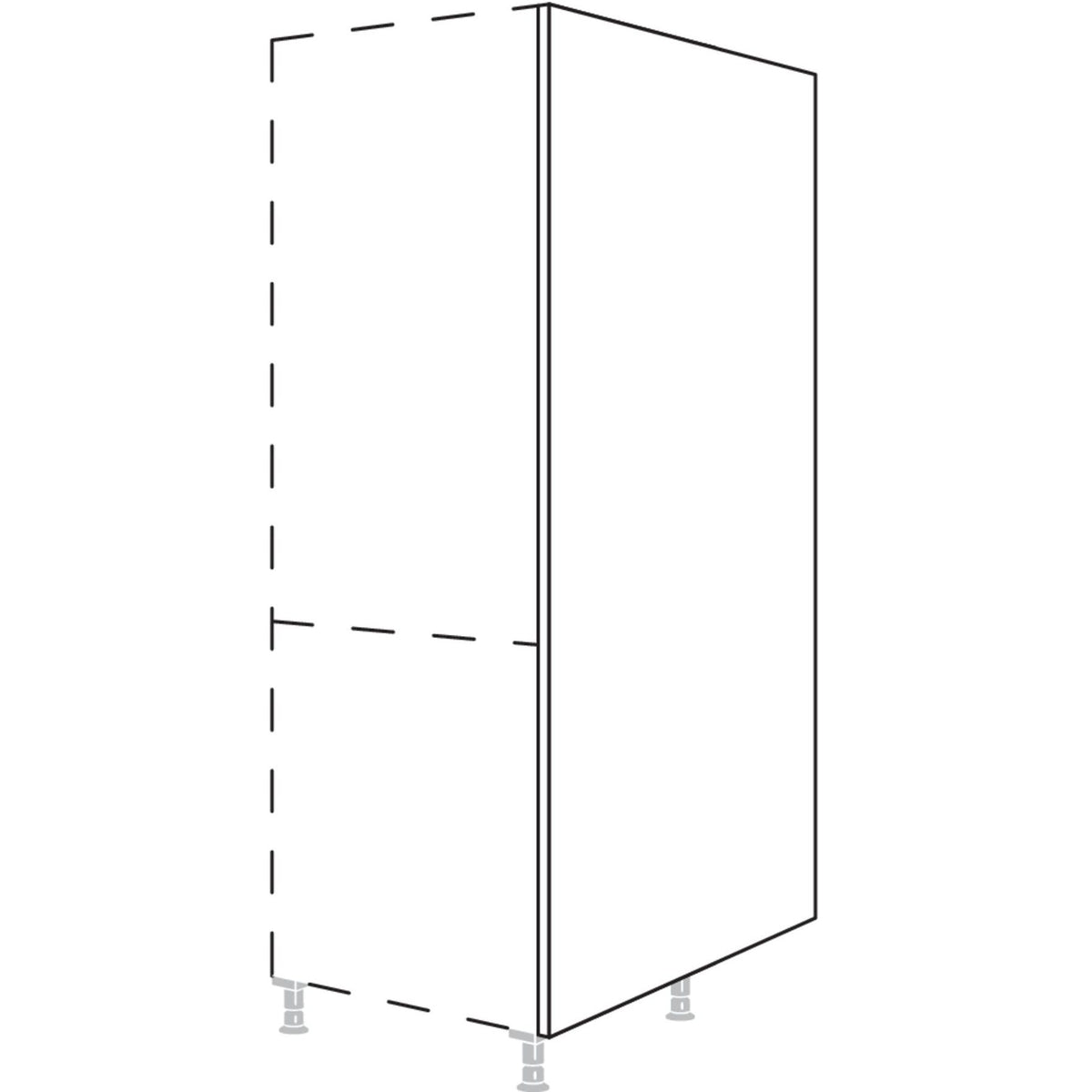 Nobilia XL-Wange fuer Raumplanung in Korpushoehe HWKR25-1X 25325