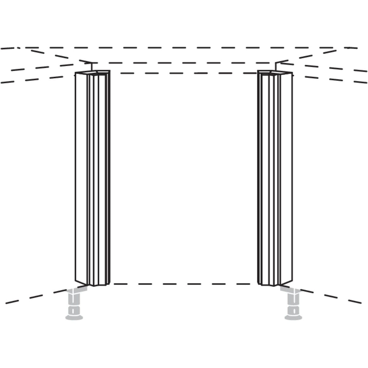 Nobilia XL-Winkelpassstueck- 135-- variabel UPE135-2-V-X 37332