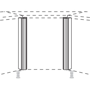 Nobilia XL-Winkelpassstueck- 135-- variabel UPE135-2-V-X 37332