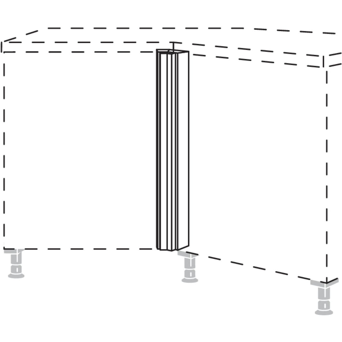 Nobilia XL-Winkelpassstueck- 135- UPE135-X 37149