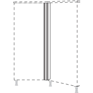 Nobilia XL-Winkelpassstueck 135-- variabel HPE135-V-X 32753