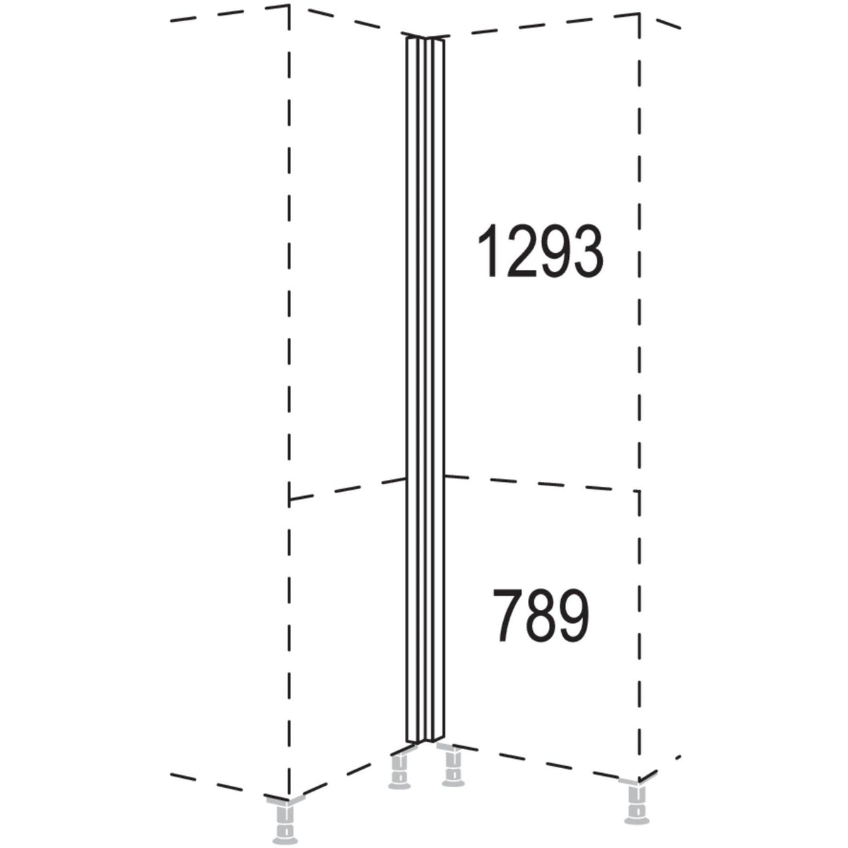Nobilia XL-Winkelpassstueck HPEV-1X 30821