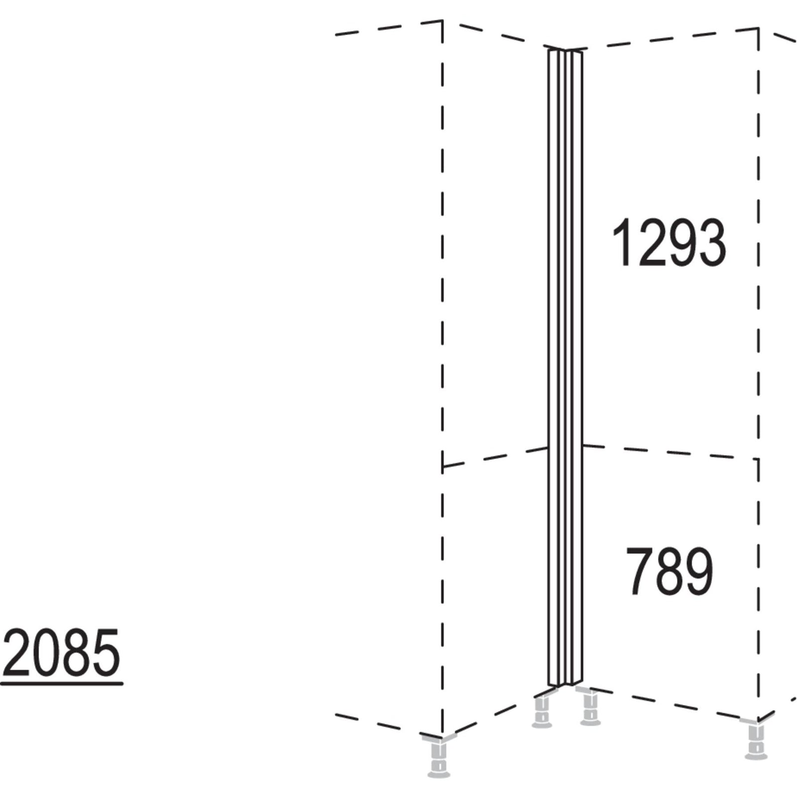 Nobilia XL-Winkelpassstueck HPEV-1X 30821