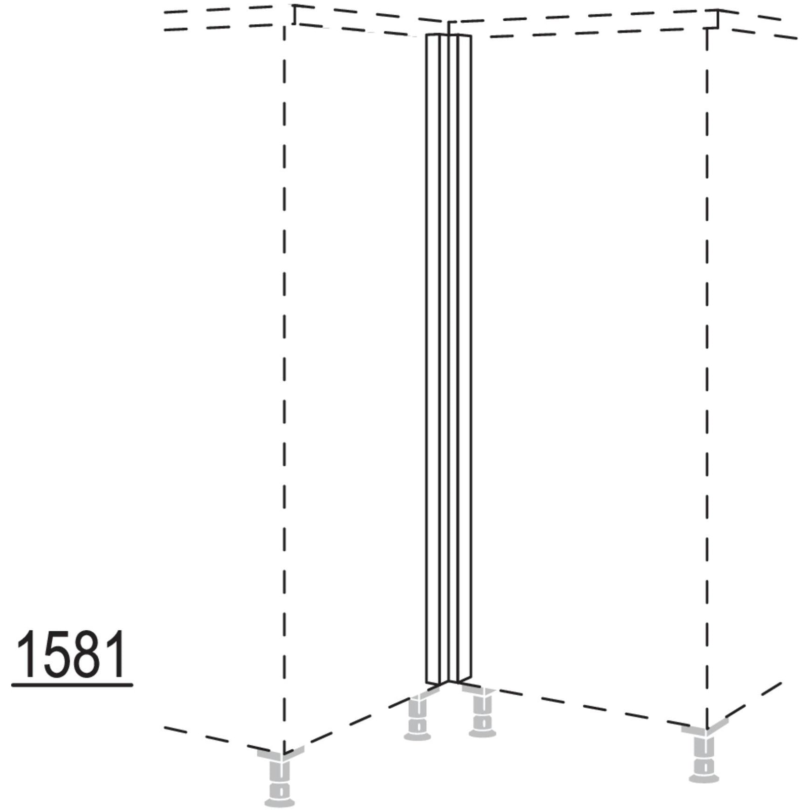 Nobilia XL-Winkelpassstueck HPE-X 32799