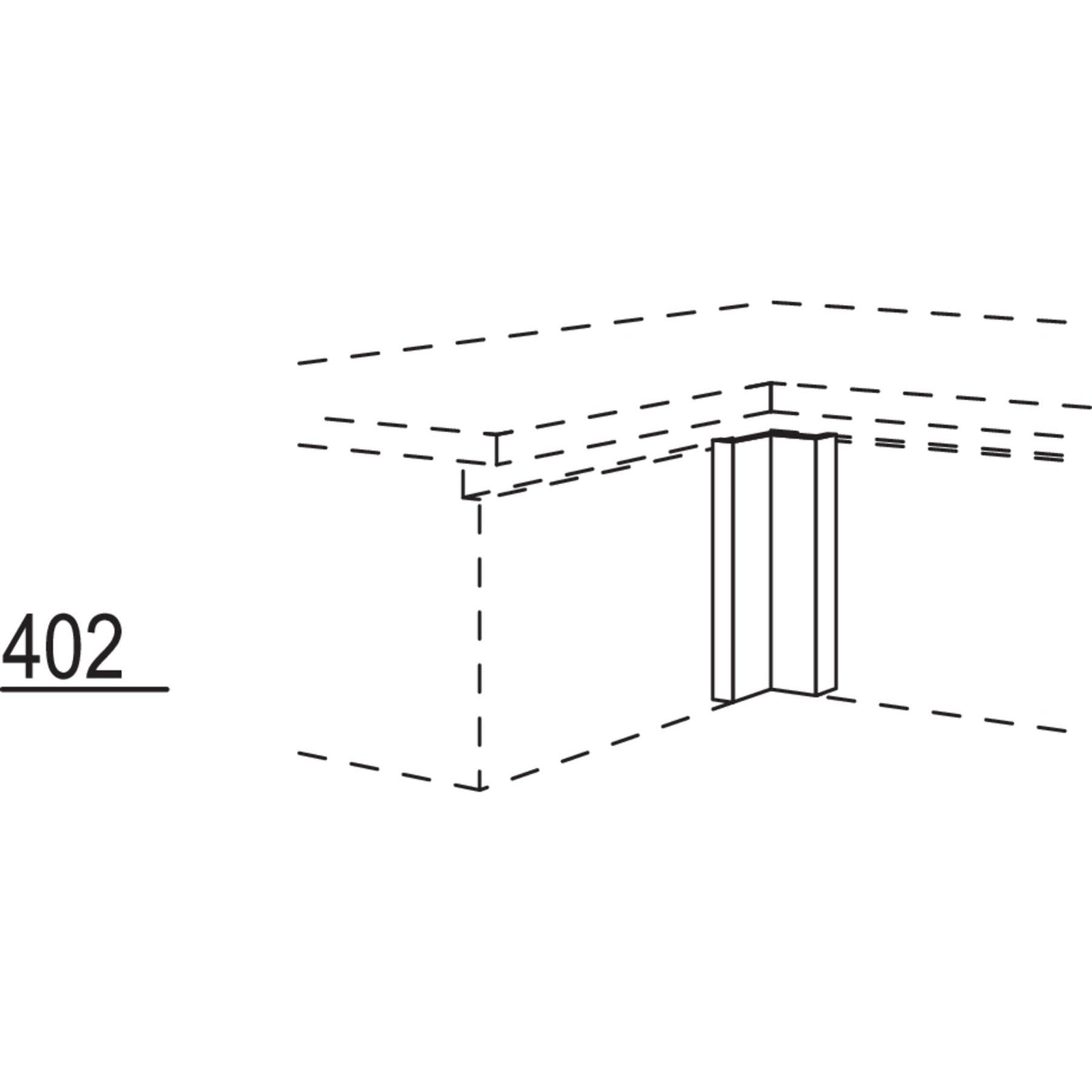 Nobilia XL-Winkelpassstueck NUPE-V-43 54177