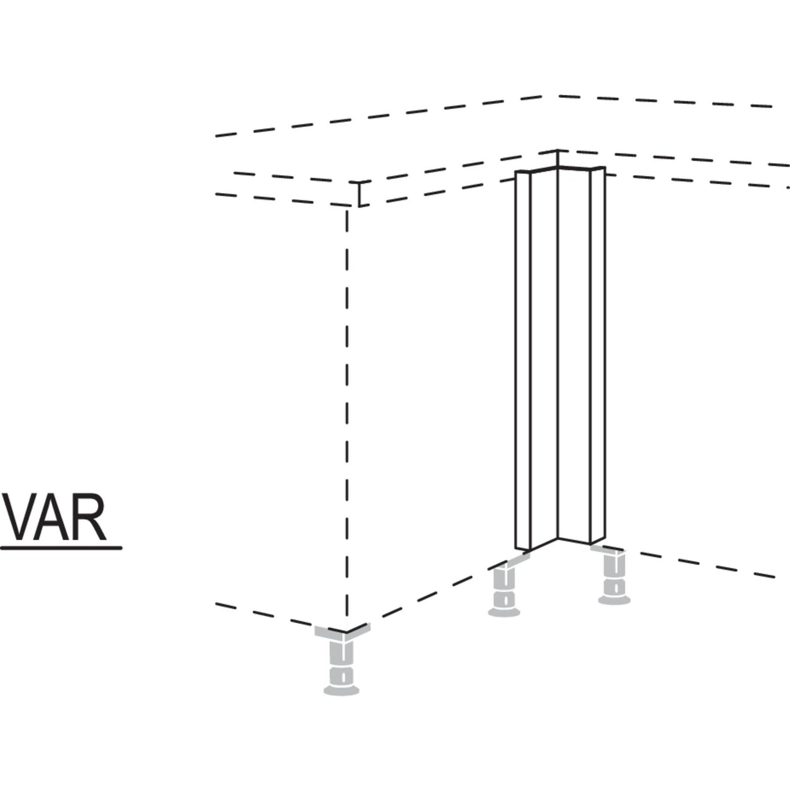 Nobilia XL-Winkelpassstueck UPE-V-X 37151