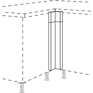 Nobilia XL-Winkelpassstueck in Tuerausfuehrung- variabel UPE-VT-X 32151