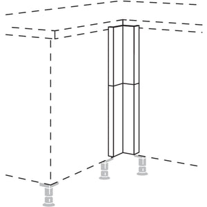 Nobilia XL-Winkelpassstueck in geteilter Optik- variabel UPE-VA-X 35144
