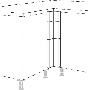 Nobilia XL-Winkelpassstueck in geteilter Optik- variabel UPE-VSA-X 34151