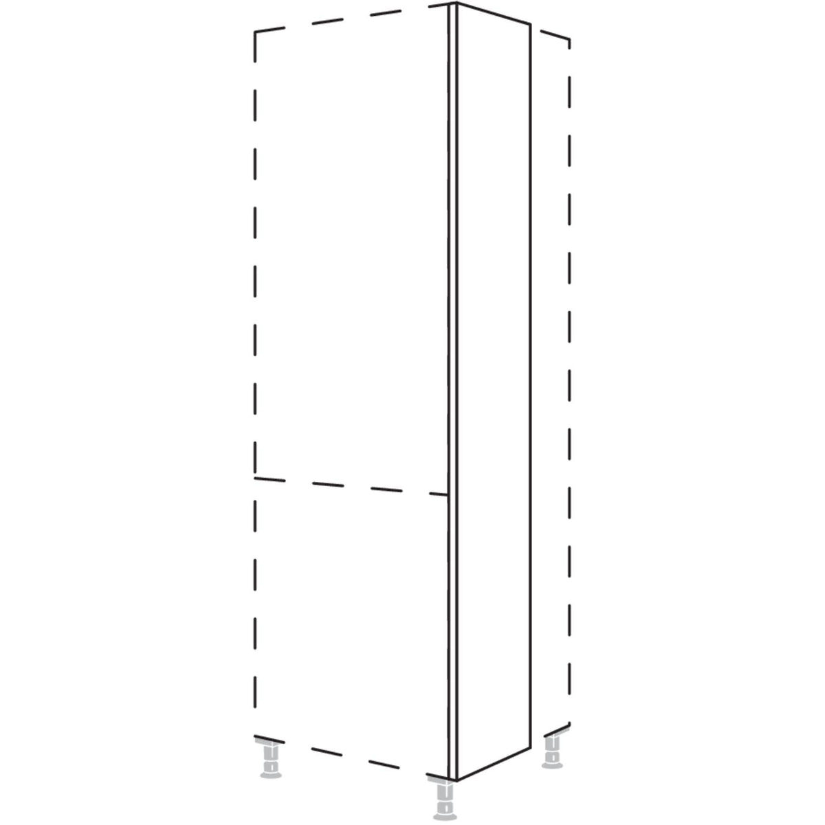 Nobilia XL-Zwischenwange HWZ10-2X 10670