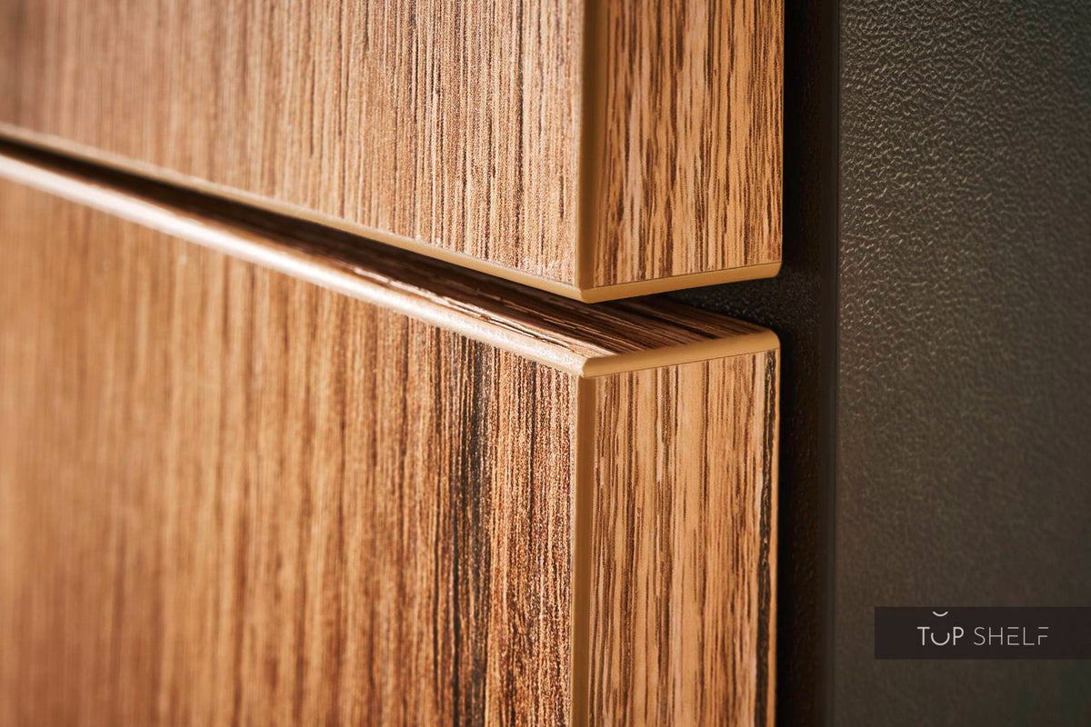 Pino Küche Evoke Eiche &amp; Grafit 260 cm Detail Frontdekor top-shelf.de-