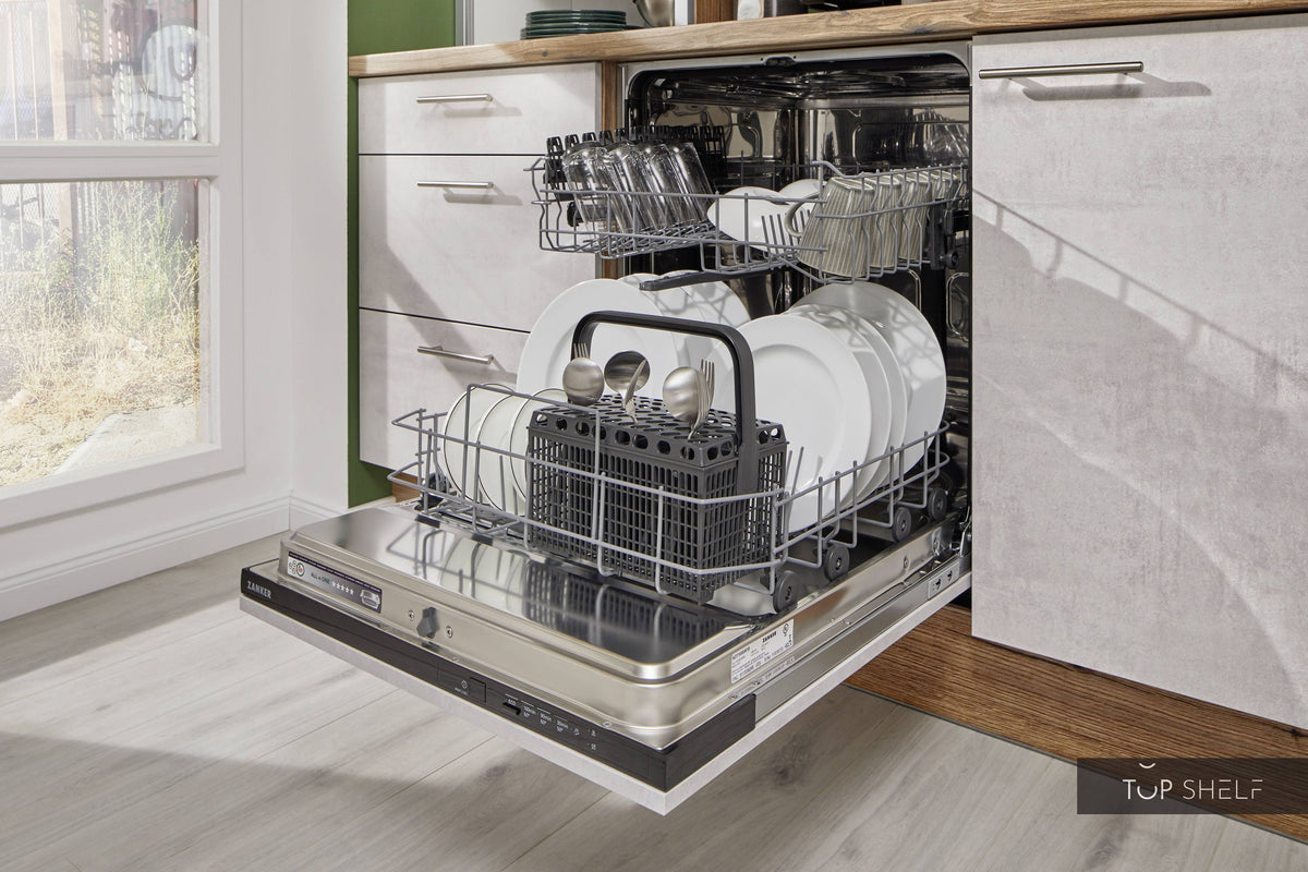 Pino Küche Küchenzeile Beton Weißgrau 180cm konfigurierbar Detail Geschirrspüler top-shelf.de