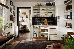 Pino Küche Küchenzeile Magnoliaweiß Hochglanz 150 cm  Küchenschränke konfigurierbar top-shelf.de