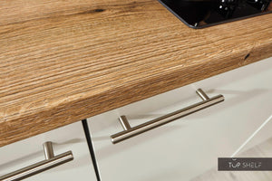 Pino Küche Küchenzeile weiß 180cm Detailansicht Front & Griff - top-shelf.de-