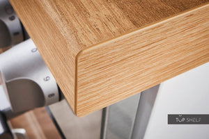 Pino Küche Weiß in Rahmenoptik 160 cm Detail Arbeitsplatte Kante top-shelf.de-