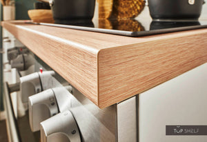 Pino Küche Weiß matt 160 cm konfigurierbar Detail Kante top-shelf.de-