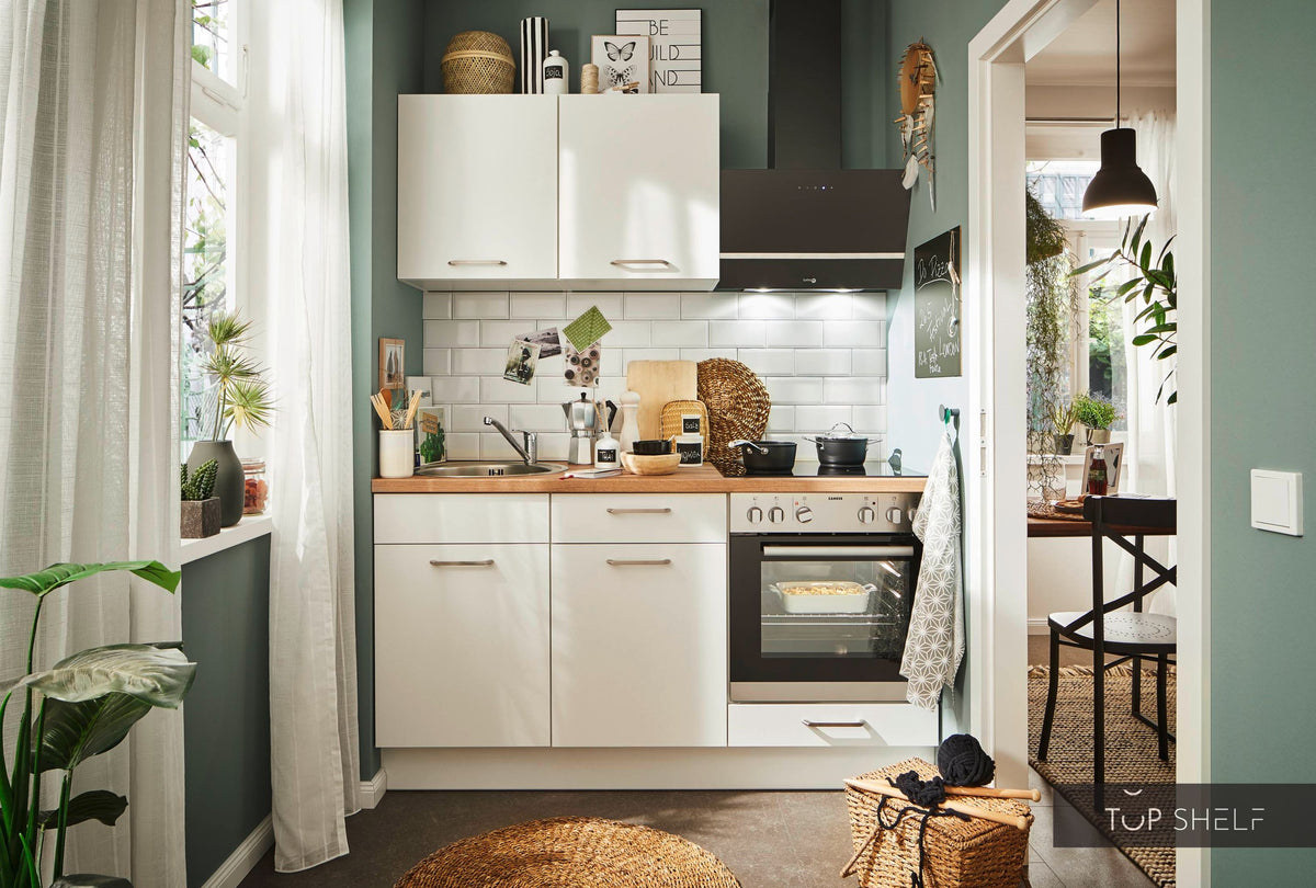 Pino kitchen 160 cm white matte immediately available complete __