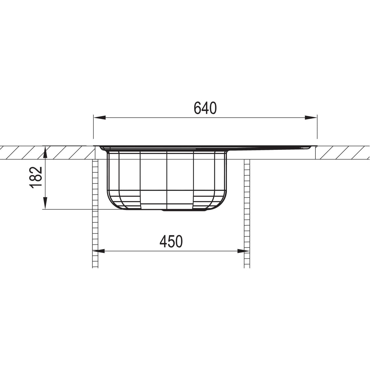 RODI- Einbauspuele Okio Line 65- Excenterausstattung- Edelstahl- flaechenbuendiger 87184 87184