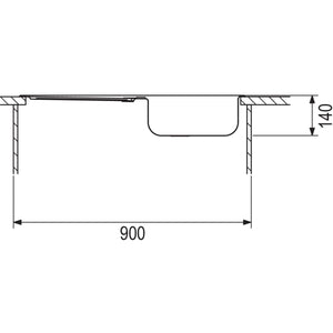 RODI- Einbauspuele Okio Line 85 Deep- Edelstahl 87100 87100