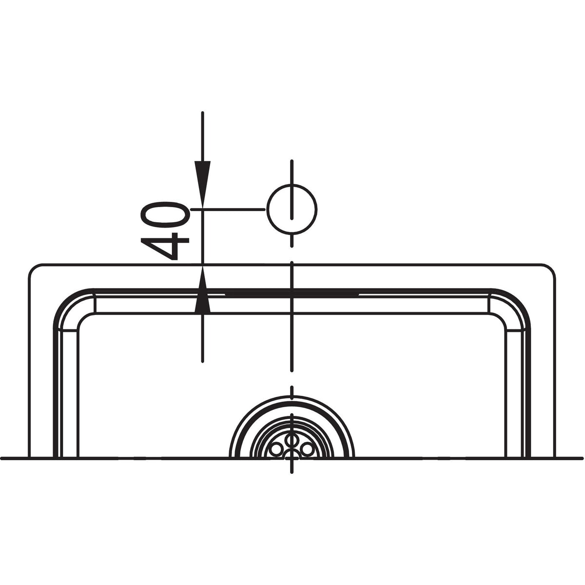 RODI- Einbauspuele Una 34 N- Edelstahl- flaechenbuendiger Einbau moeglich Edelstahl 87136 87136