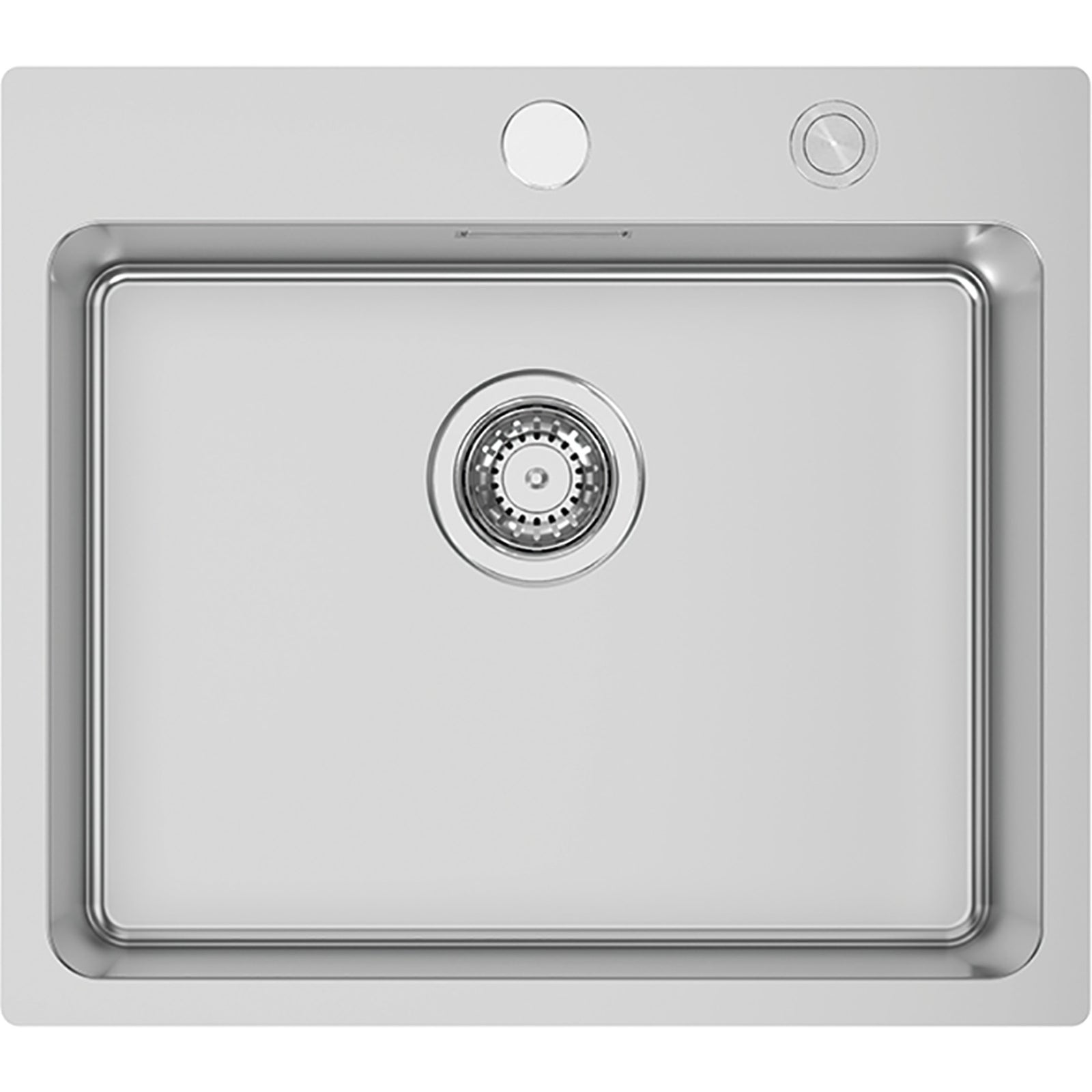 RODI: Inbouwspoelbak Una 57 N, Excenterausstattung, roestvrij staal, vlakbouw 87157 55 cm