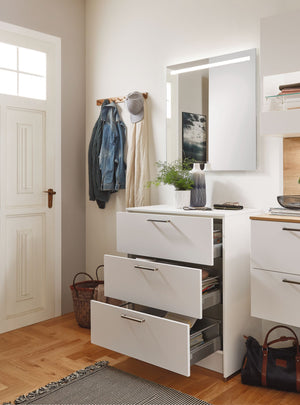 SPLH Badspiegel LED Beleuchtung in 80cm Badezimmerspiegel 85 cm hoch Touch Dimmer